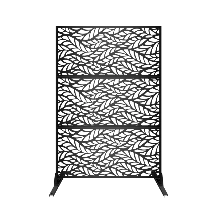 铁艺花园屏风-舞动叶子款.webp