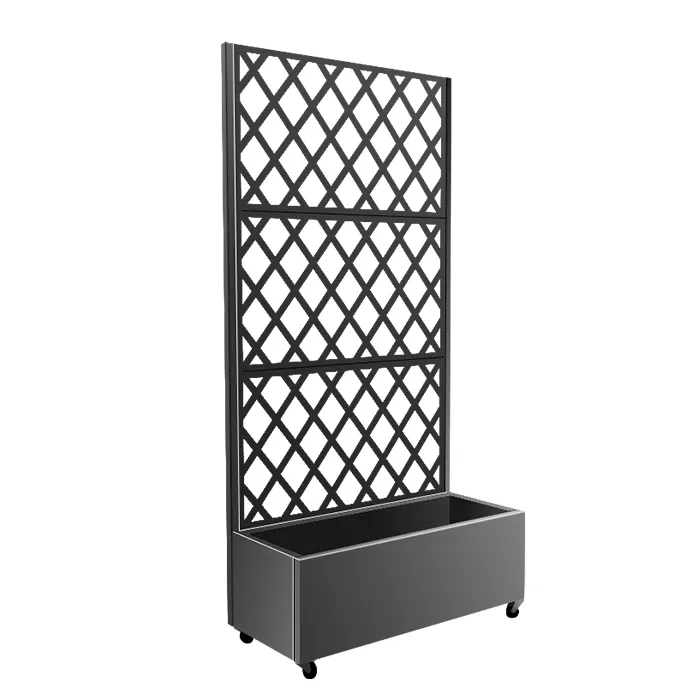 网纹屏风后背架花箱