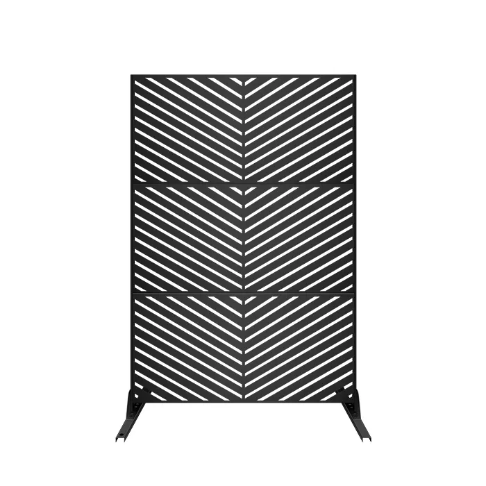 铁艺花园屏风-对斜纹款