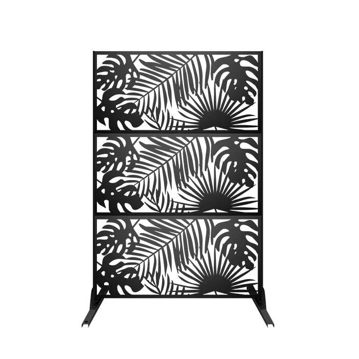 铁艺花园屏风-雨林树叶款